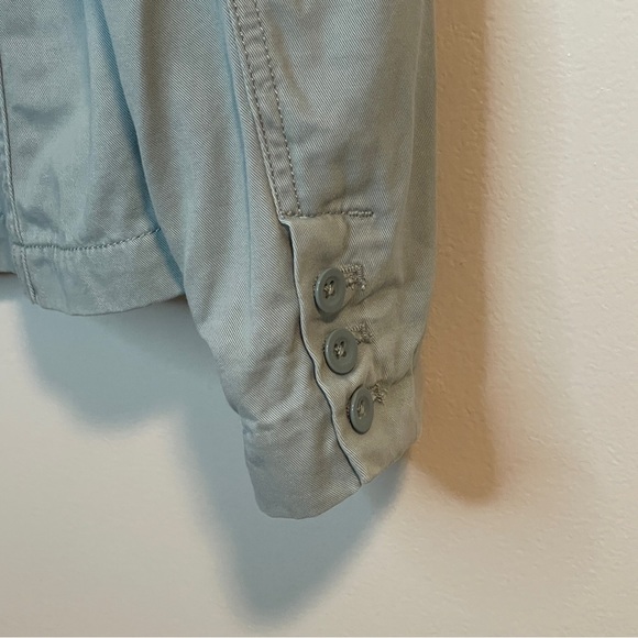 Eddie Bauer Women’s Light Blue Blazer Jacket Size 10 - Picture 4 of 6